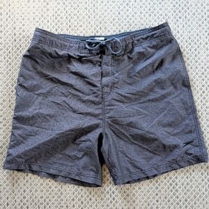 Speedo Shorts Mens XL Gray Swim Trunks Board Shorts Drawstring Cargo Pocket